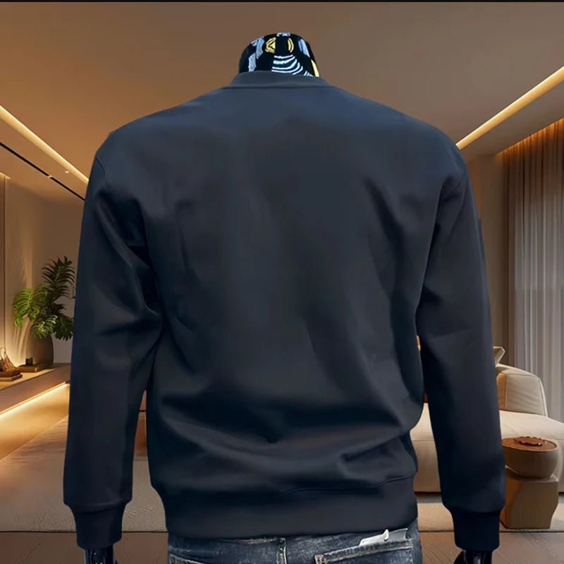 High Grade O-Neck Men's Sweatshirt with Long Sleeves - Versatile Daily Wear - WILKYs