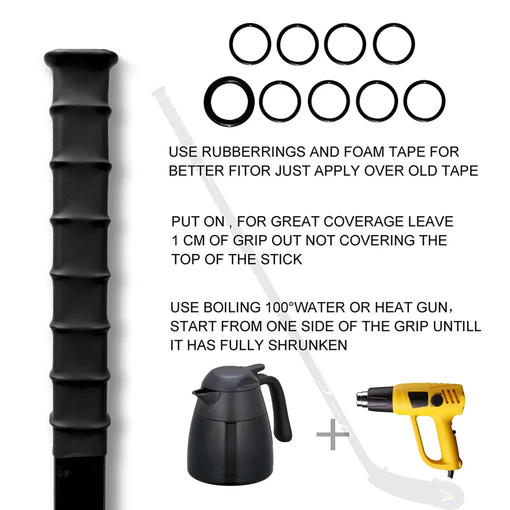 Hockey Grip Tape Ice Hockey Stick Tape Heat Shrinkable Sleeve For Ice Hockey Badminton Sports Accessories Stick Grip - WILKYs