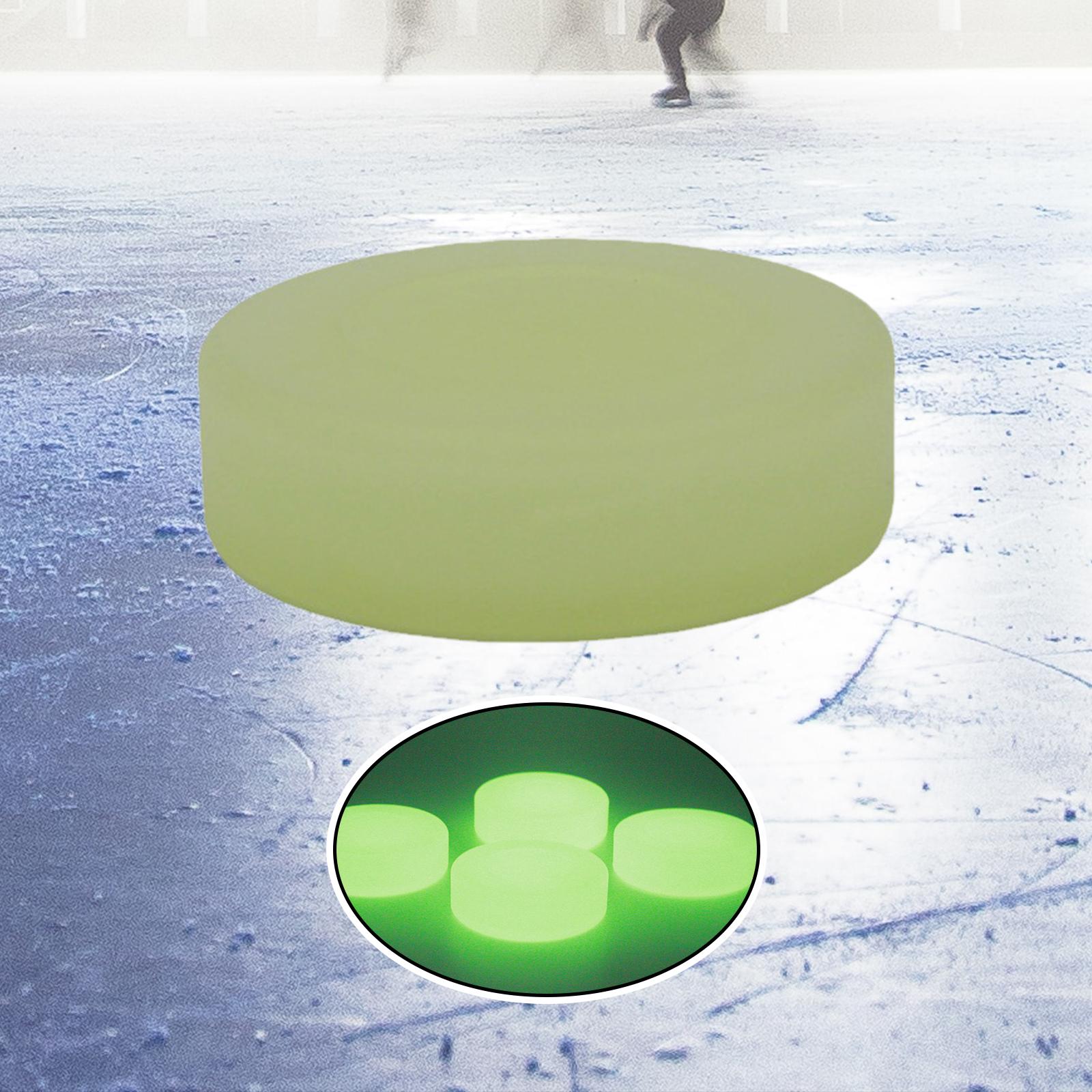 Hockey Puck Glow in Dark Suitable for Floor Indoor Outdoor Game Diameter 7.2cm Game Supplies for Kids Adults Youth Floor Puck - WILKYs