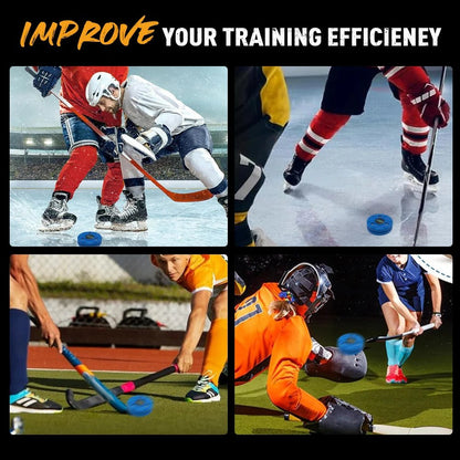Hockey Puck Ice Hockey Puck Plastic Training Puck Reusable Ice Training Practicing Ice Hockey Accessories - WILKYs