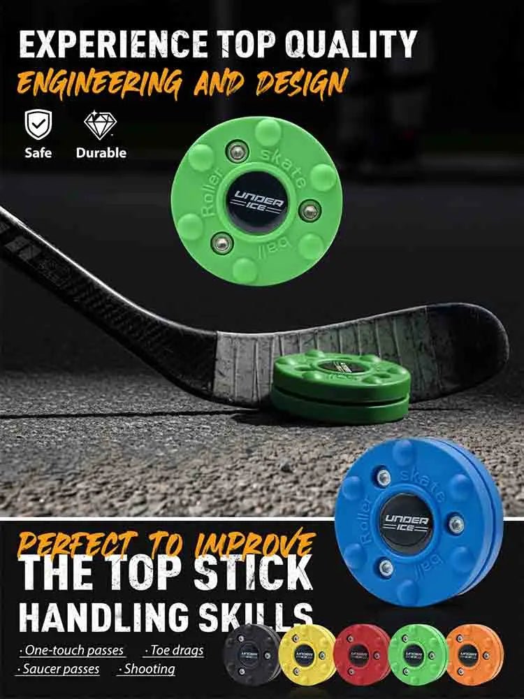 Hockey Puck Ice Hockey Puck Plastic Training Puck Reusable Ice Training Practicing Ice Hockey Accessories - WILKYs