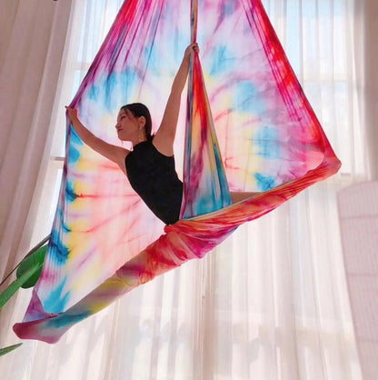 Home Color Gradient Aerial Yoga Hammock Fabric - WILKYs