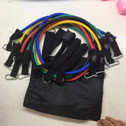 Home Fitness Equipment Tpe Latex 11 Piece Set Tensioner - WILKYs