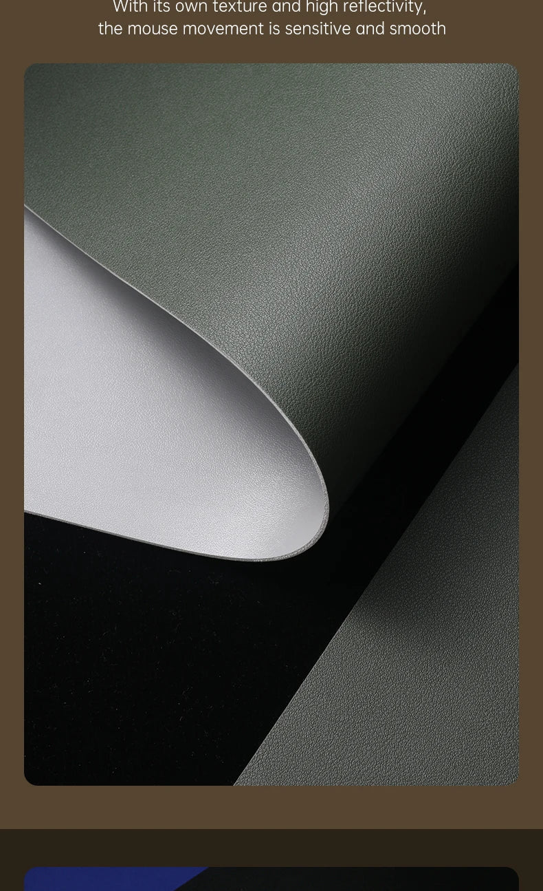 Home Office Large Mouse Pad Gamer Waterproof PU Leather Desk Mat Computer Mousepad Keyboard pad Table Cover gaming mouse pad - WILKYs