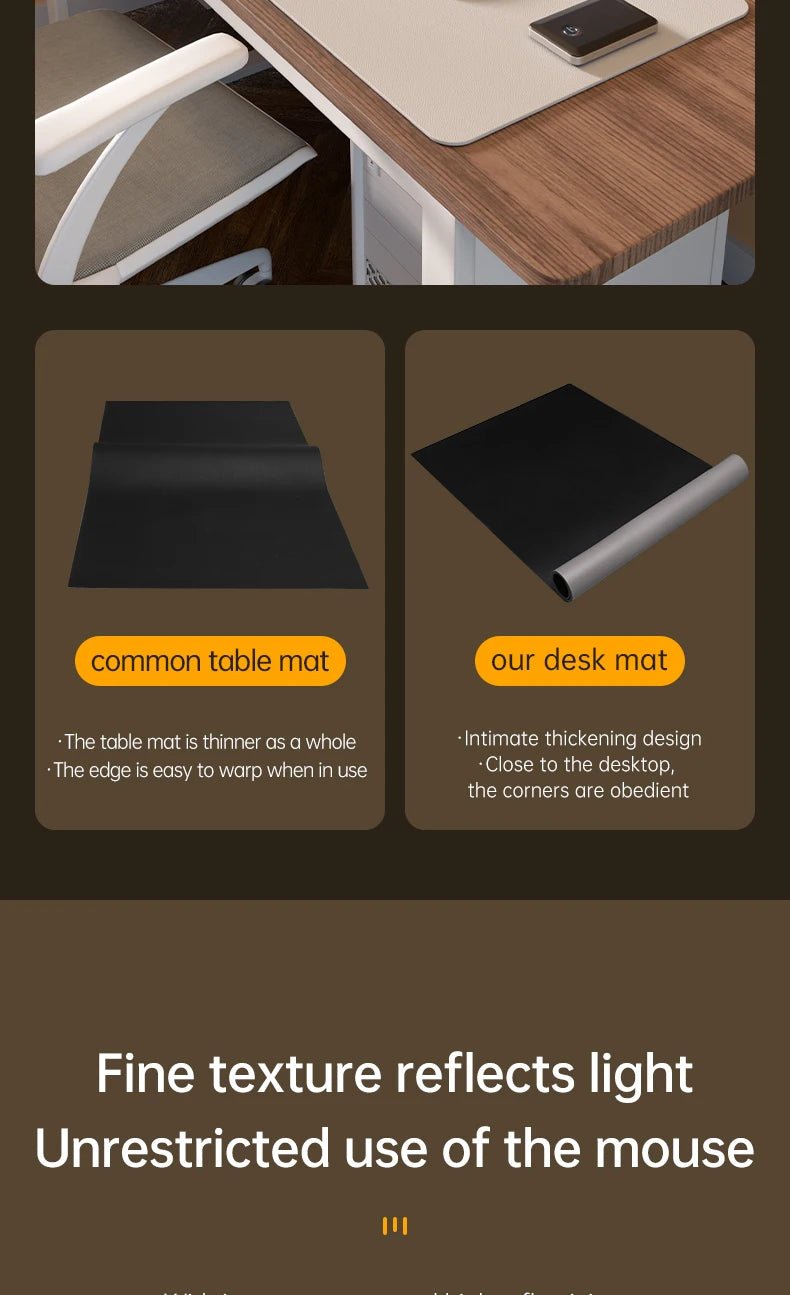 Home Office Large Mouse Pad Gamer Waterproof PU Leather Desk Mat Computer Mousepad Keyboard pad Table Cover gaming mouse pad - WILKYs