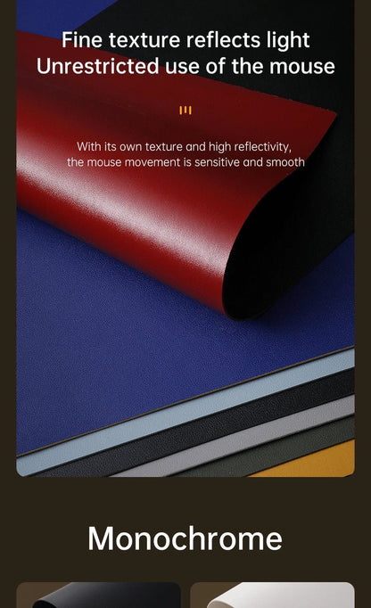 Home Office Large Mouse Pad Gamer Waterproof PU Leather Desk Mat Computer Mousepad Keyboard pad Table Cover gaming mouse pad - WILKYs