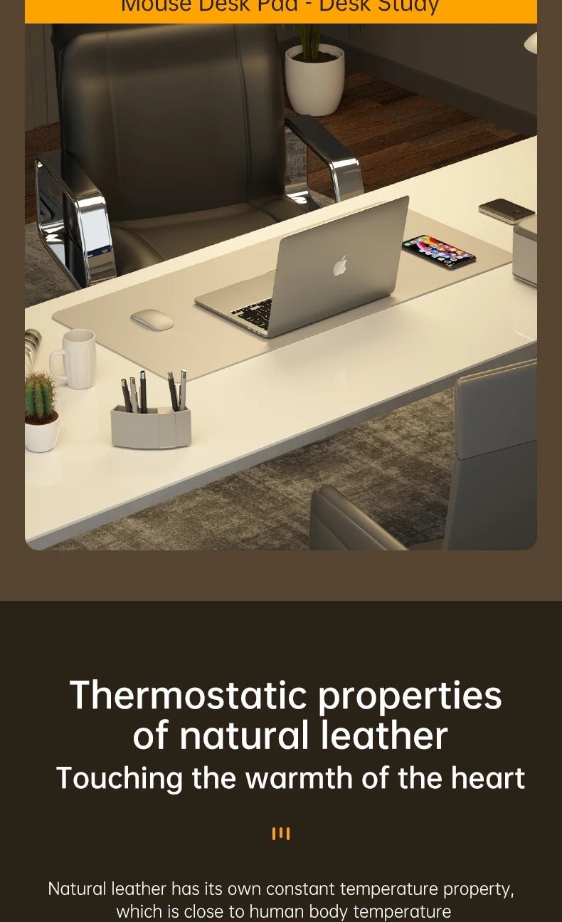 Home Office Large Mouse Pad Gamer Waterproof PU Leather Desk Mat Computer Mousepad Keyboard pad Table Cover gaming mouse pad - WILKYs