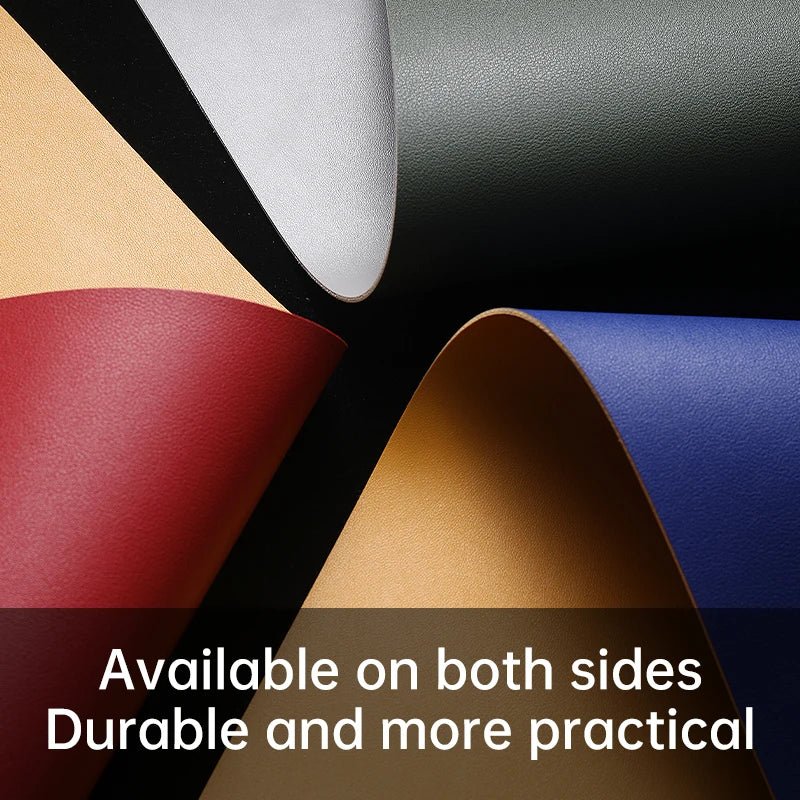 Home Office Large Mouse Pad Gamer Waterproof PU Leather Desk Mat Computer Mousepad Keyboard pad Table Cover gaming mouse pad - WILKYs