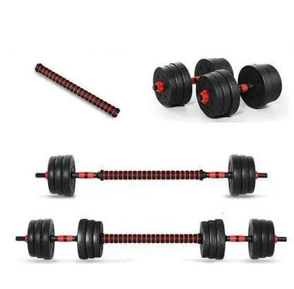 Home Training Arm Muscle Rubber Coating Dumbbell Barbell Fitness Equipment - WILKYs