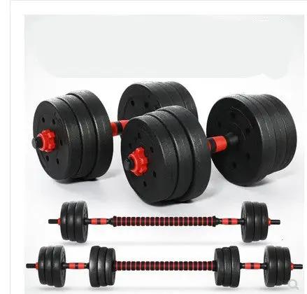 Home Training Arm Muscle Rubber Coating Dumbbell Barbell Fitness Equipment - WILKYs