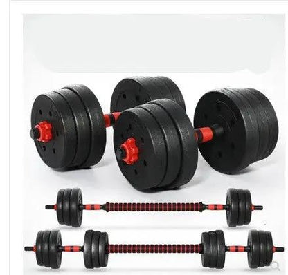Home Training Arm Muscle Rubber Coating Dumbbell Barbell Fitness Equipment - WILKYs
