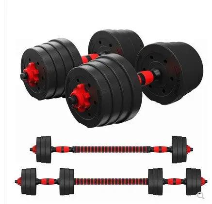Home Training Arm Muscle Rubber Coating Dumbbell Barbell Fitness Equipment - WILKYs