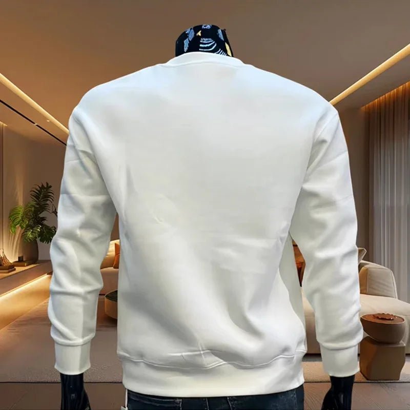 Hot Sales Men's Sweatshirts Print O - Neck High Quality Long Sleeves Casual Man Popular Top Sports Clothing Pullover Jogging Daily - WILKYs