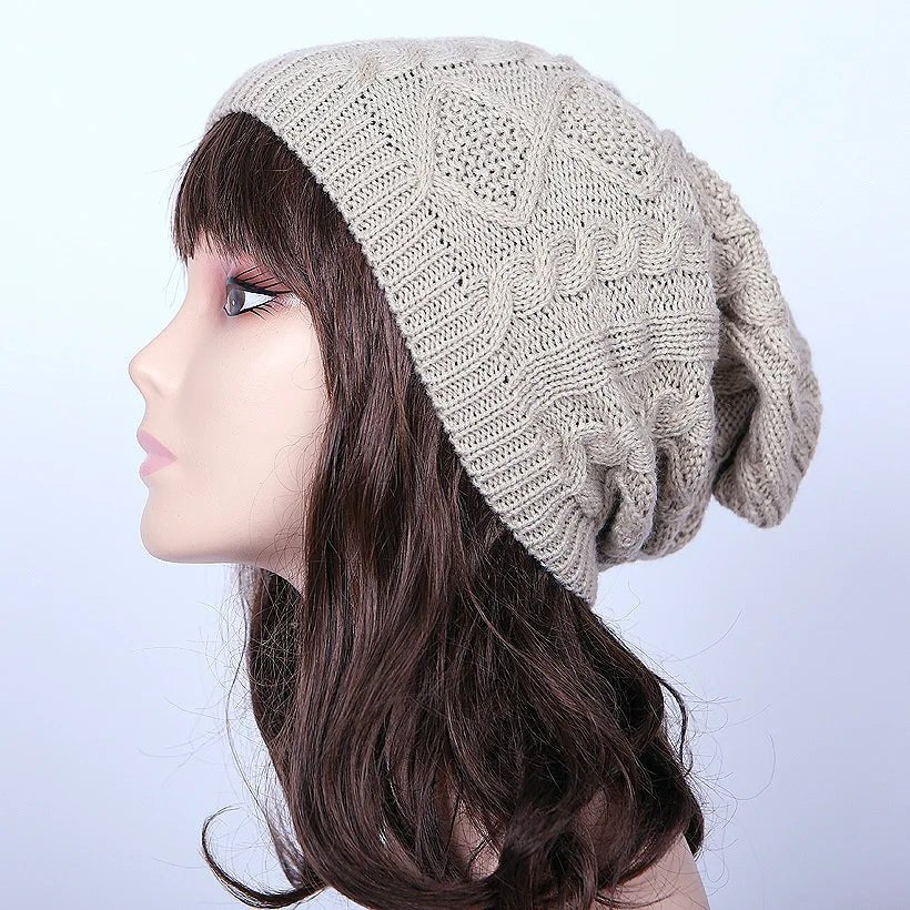 Hot Style Knit Hat with Small Twist Fashion Heaps Heaps of Turtle - head Hats and European Outdoor Hats - WILKYs