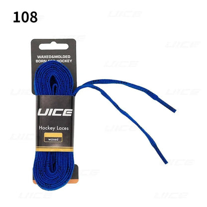 Ice Hockey Skate Laces 84 96 108 120inch Dual Layer Braid Reinforced Waxed Tip Design Hockey Skate Shoe Lacer Hockey Accessories - WILKYs