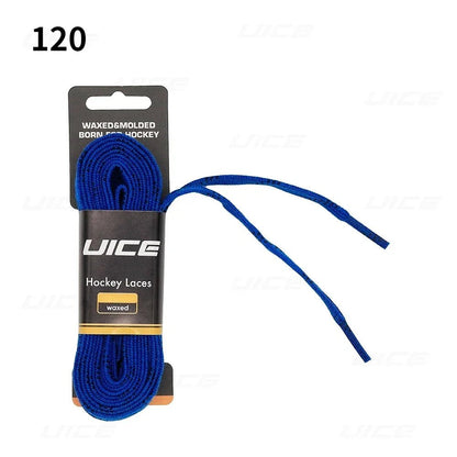 Ice Hockey Skate Laces 84 96 108 120inch Dual Layer Braid Reinforced Waxed Tip Design Hockey Skate Shoe Lacer Hockey Accessories - WILKYs