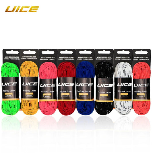 Ice Hockey Skate Laces 84 96 108 120inch Dual Layer Braid Reinforced Waxed Tip Design Hockey Skate Shoe Lacer Hockey Accessories - WILKYs