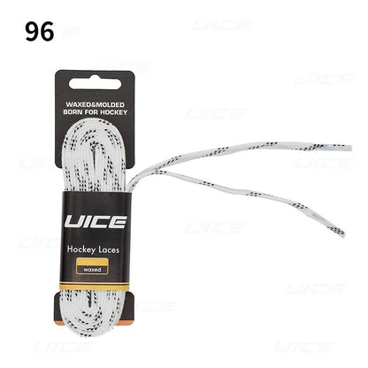Ice Hockey Skate Laces 84 96 108 120inch Dual Layer Braid Reinforced Waxed Tip Design Hockey Skate Shoe Lacer Hockey Accessories - WILKYs