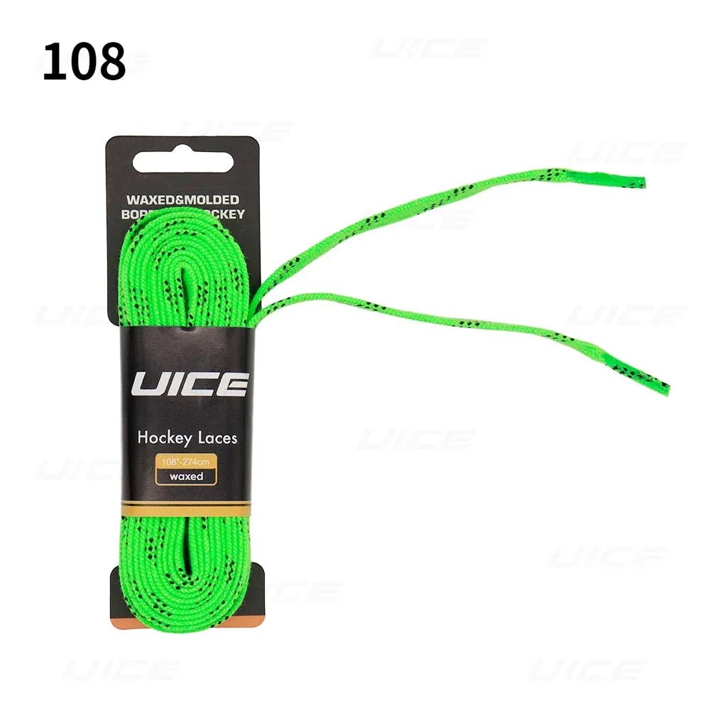 Ice Hockey Skate Laces 84 96 108 120inch Dual Layer Braid Reinforced Waxed Tip Design Hockey Skate Shoe Lacer Hockey Accessories - WILKYs
