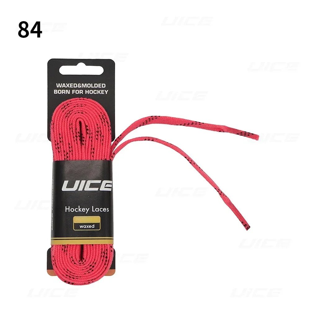 Ice Hockey Skate Laces 84 96 108 120inch Dual Layer Braid Reinforced Waxed Tip Design Hockey Skate Shoe Lacer Hockey Accessories - WILKYs