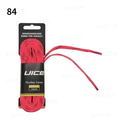 Ice Hockey Skate Laces 84 96 108 120inch Dual Layer Braid Reinforced Waxed Tip Design Hockey Skate Shoe Lacer Hockey Accessories - WILKYs