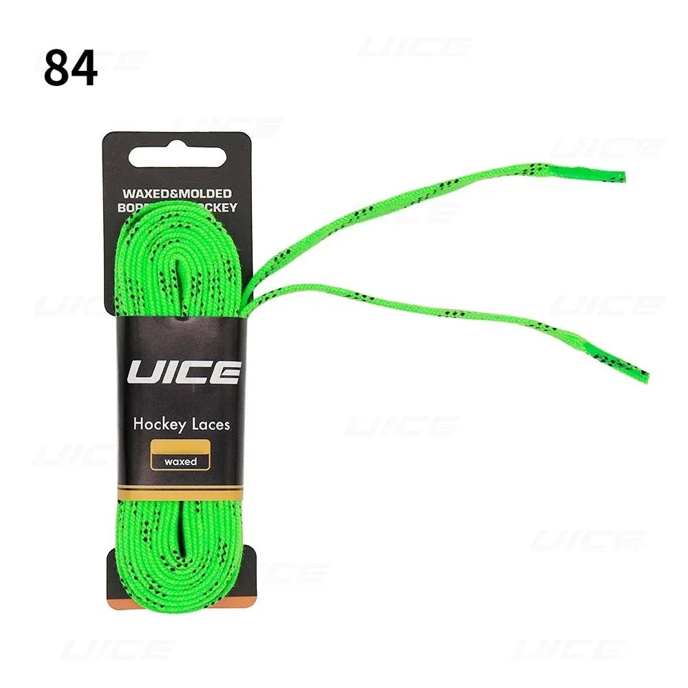 Ice Hockey Skate Laces 84 96 108 120inch Dual Layer Braid Reinforced Waxed Tip Design Hockey Skate Shoe Lacer Hockey Accessories - WILKYs