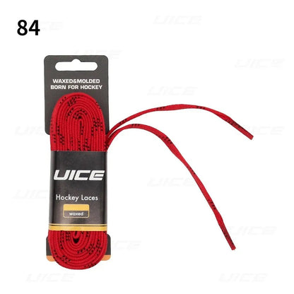 Ice Hockey Skate Laces 84 96 108 120inch Dual Layer Braid Reinforced Waxed Tip Design Hockey Skate Shoe Lacer Hockey Accessories - WILKYs