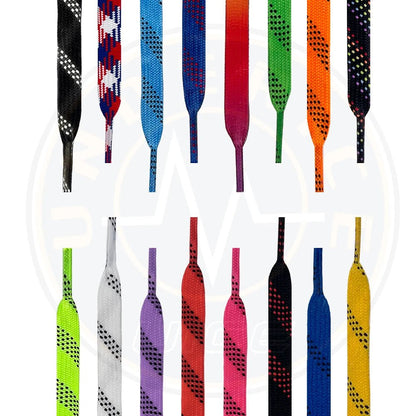 Ice Hockey Skate Laces 84 96 108 120inch Dual Layer Braid Reinforced Waxed Tip Design Hockey Skate Shoe Lacer Hockey Accessories - WILKYs