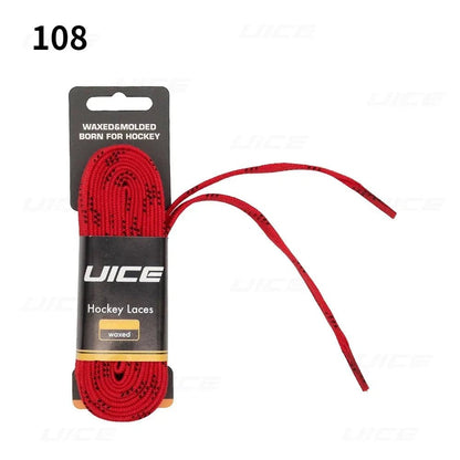 Ice Hockey Skate Laces 84 96 108 120inch Dual Layer Braid Reinforced Waxed Tip Design Hockey Skate Shoe Lacer Hockey Accessories - WILKYs
