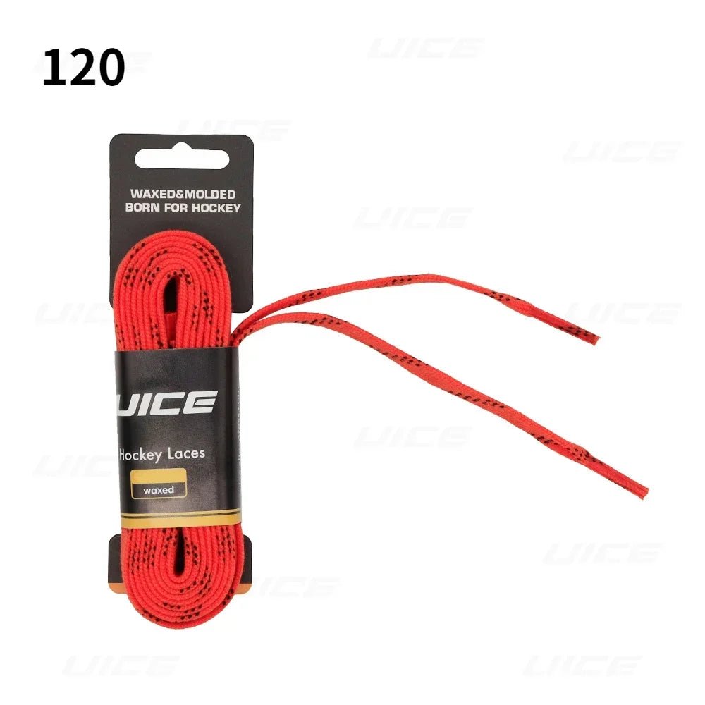 Ice Hockey Skate Laces 84 96 108 120inch Dual Layer Braid Reinforced Waxed Tip Design Hockey Skate Shoe Lacer Hockey Accessories - WILKYs