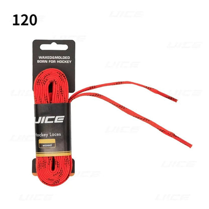 Ice Hockey Skate Laces 84 96 108 120inch Dual Layer Braid Reinforced Waxed Tip Design Hockey Skate Shoe Lacer Hockey Accessories - WILKYs