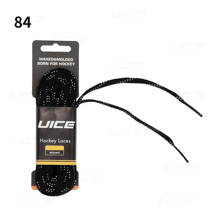 Ice Hockey Skate Laces 84 96 108 120inch Dual Layer Braid Reinforced Waxed Tip Design Hockey Skate Shoe Lacer Hockey Accessories - WILKYs
