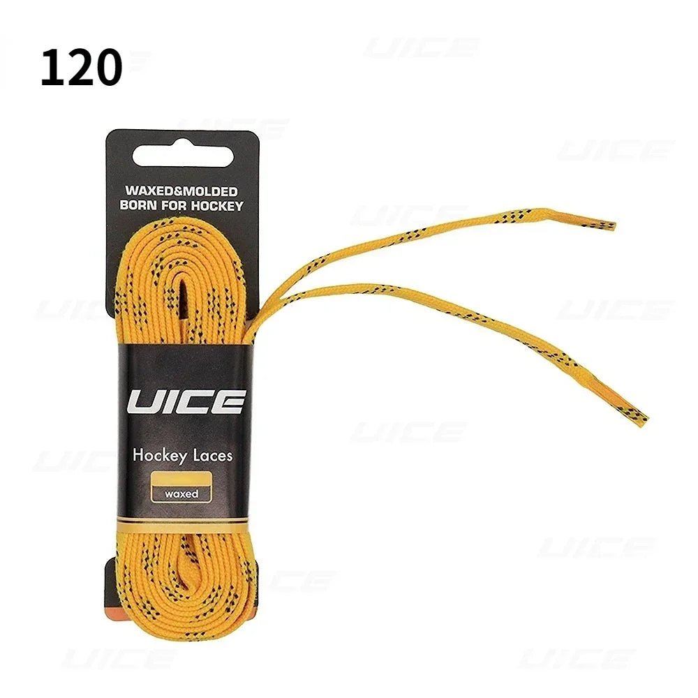 Ice Hockey Skate Laces 84 96 108 120inch Dual Layer Braid Reinforced Waxed Tip Design Hockey Skate Shoe Lacer Hockey Accessories - WILKYs