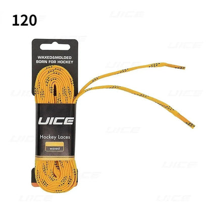 Ice Hockey Skate Laces 84 96 108 120inch Dual Layer Braid Reinforced Waxed Tip Design Hockey Skate Shoe Lacer Hockey Accessories - WILKYs