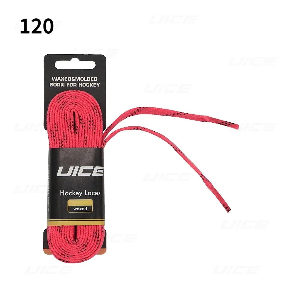 Ice Hockey Skate Laces 84 96 108 120inch Dual Layer Braid Reinforced Waxed Tip Design Hockey Skate Shoe Lacer Hockey Accessories - WILKYs