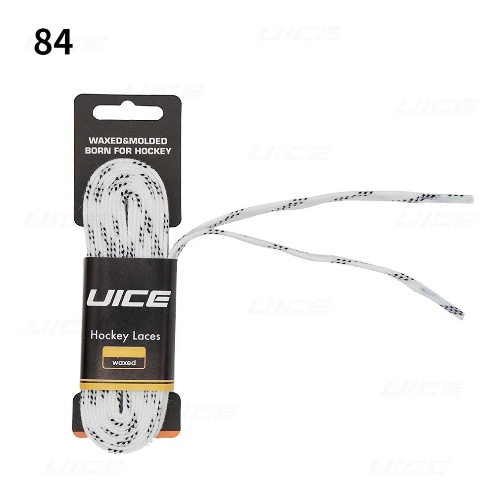 Ice Hockey Skate Laces 84 96 108 120inch Dual Layer Braid Reinforced Waxed Tip Design Hockey Skate Shoe Lacer Hockey Accessories - WILKYs