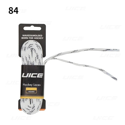 Ice Hockey Skate Laces 84 96 108 120inch Dual Layer Braid Reinforced Waxed Tip Design Hockey Skate Shoe Lacer Hockey Accessories - WILKYs