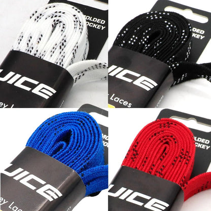 Ice Hockey Skate Laces 84 96 108 120inch Dual Layer Braid Reinforced Waxed Tip Design Hockey Skate Shoe Lacer Hockey Accessories - WILKYs