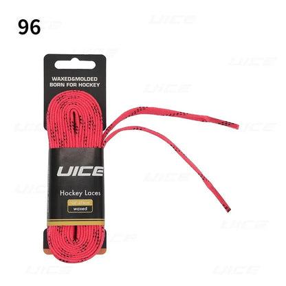 Ice Hockey Skate Laces 84 96 108 120inch Dual Layer Braid Reinforced Waxed Tip Design Hockey Skate Shoe Lacer Hockey Accessories - WILKYs