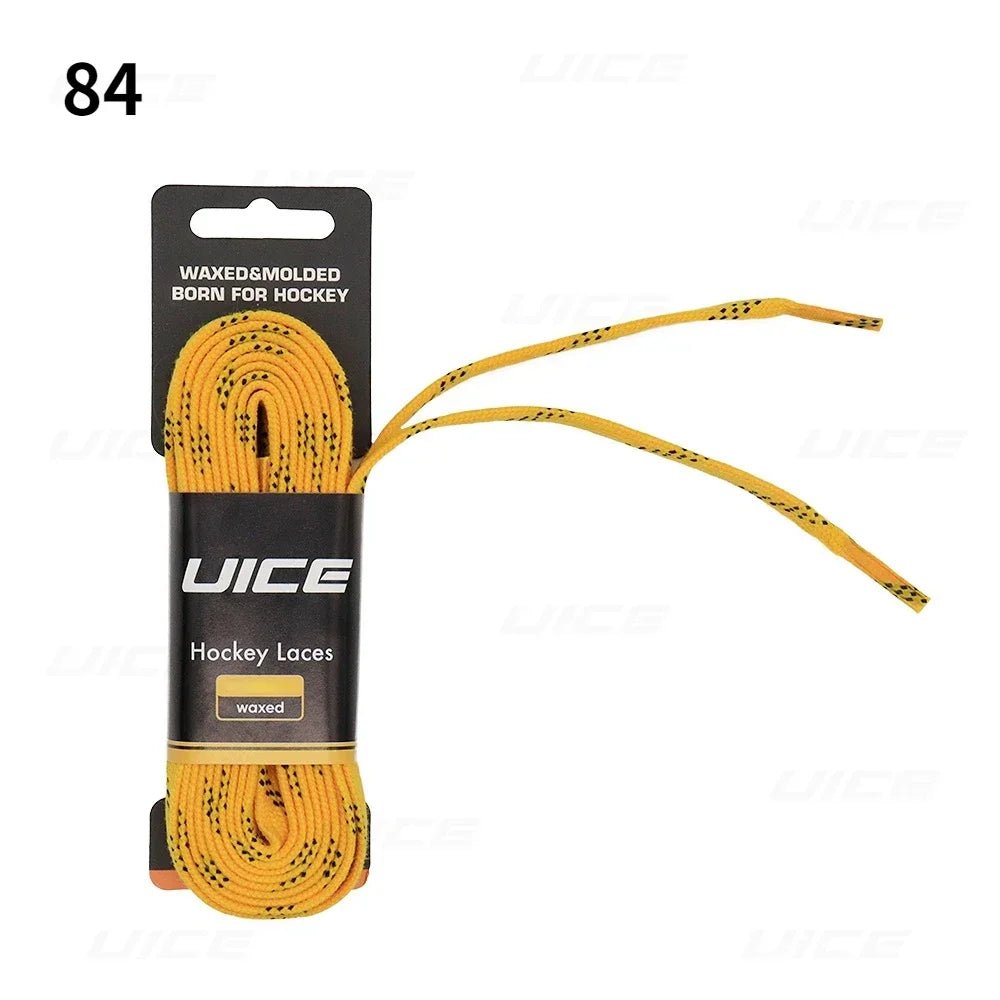 Ice Hockey Skate Laces 84 96 108 120inch Dual Layer Braid Reinforced Waxed Tip Design Hockey Skate Shoe Lacer Hockey Accessories - WILKYs