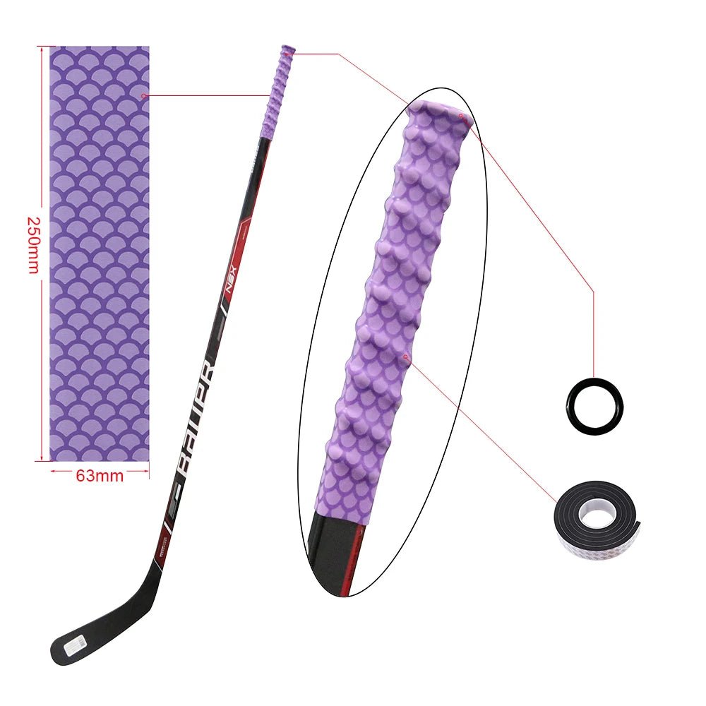 Ice Hockey Stick Grip Tupe Heat Shrinkable Sleeve Better Alternative to Hockey Stick Tape Hockey Accessories - WILKYs