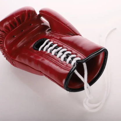 Imitation Cowhide Vintage Lace Up Boxing Gloves - WILKYs