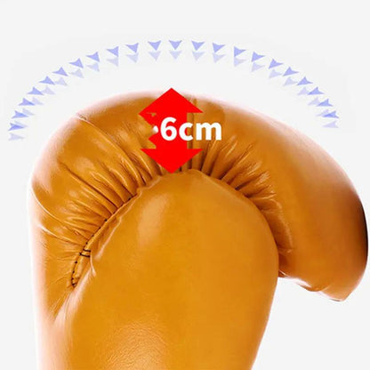 Imitation Cowhide Vintage Lace Up Boxing Gloves - WILKYs