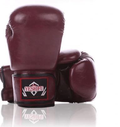 Imitation Cowhide Vintage Lace Up Boxing Gloves - WILKYs