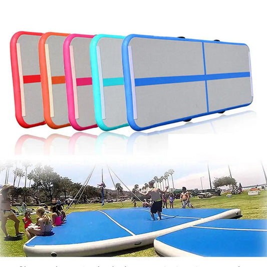 Inflatable Gymnastics Mat Yoga Mat Drawing Air Cushion Taekwondo Martial Arts Training - WILKYs