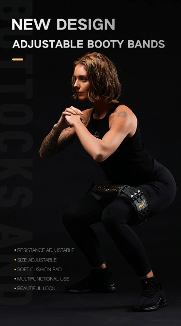 Innstar Adjustable Hip Ring Elastic Band Squat Resistance Rope Yoga Fitness Resistance Band Hip Elastic Ring - WILKYs