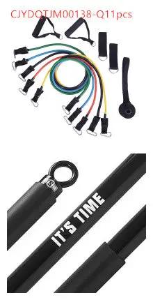 INNSTAR Fitness Push Rod Fitness Bar Portable Lever Bench Press Pilates Bar Fitness Exercise Equipment - WILKYs