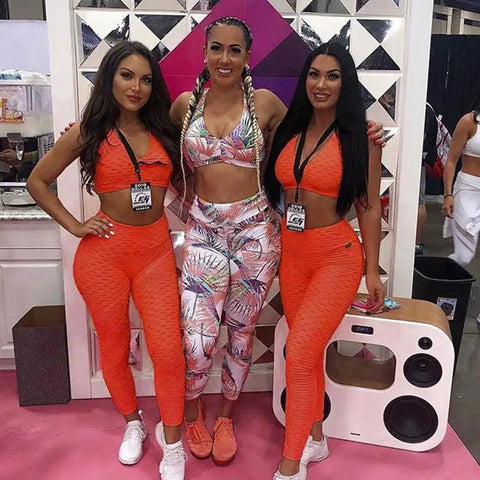 Jacquard Yoga Fitness Pants Set - WILKYs