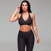 Jacquard Yoga Fitness Pants Set - WILKYs