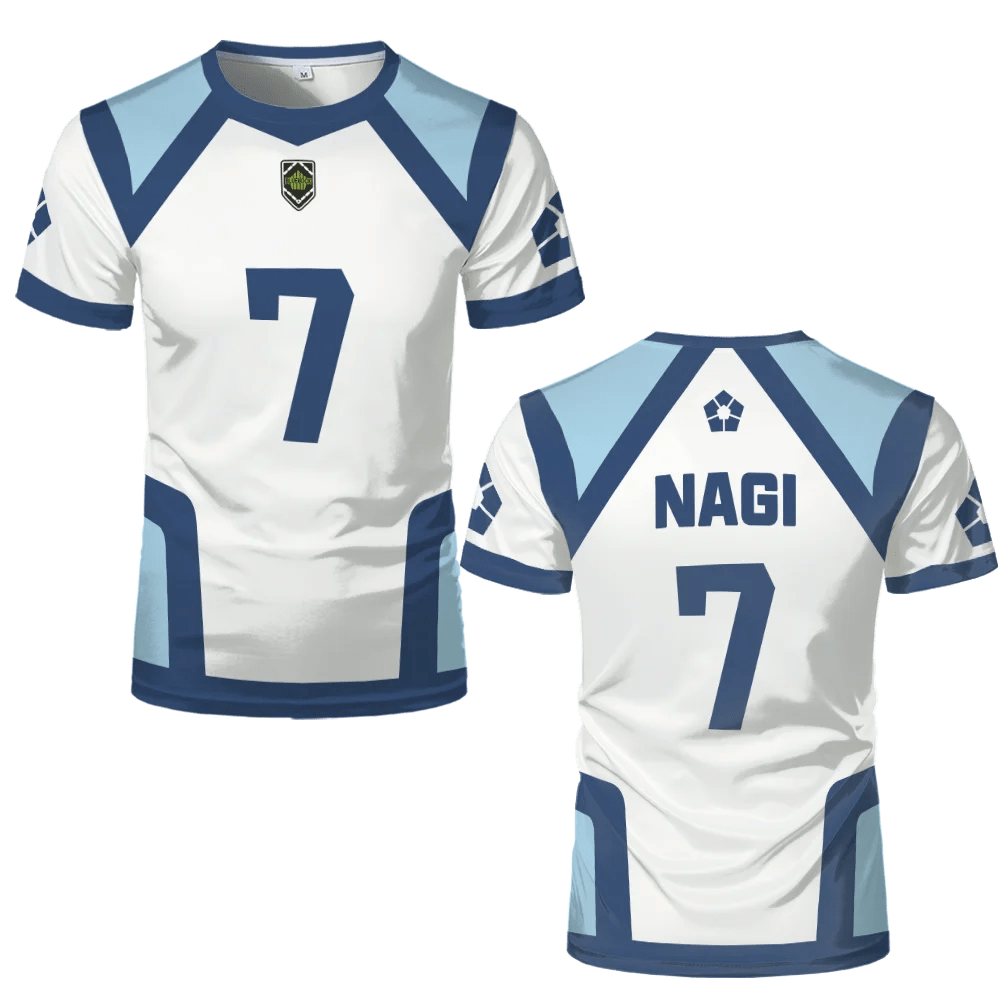 Japanese Anime Blue Lock Season 2 New Soccer Jersey T-shirt Women's Round Neck Sports Tops Children's Casual Short Sleeve Tshirt - WILKYs